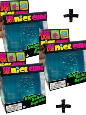 💙🆕 NIB Lot of 3 Blue NeeDoh Nice Cubes 🔥 OUT OF STOCK | VIRAL on TikTok!